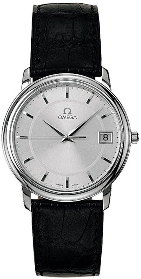 Omega De Ville Battery Operated Quartz Silver Mens Watch 48103101 