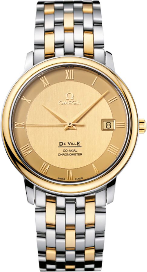 Omega De Ville Self Winding Automatic Champagne Mens Watch 43741100 