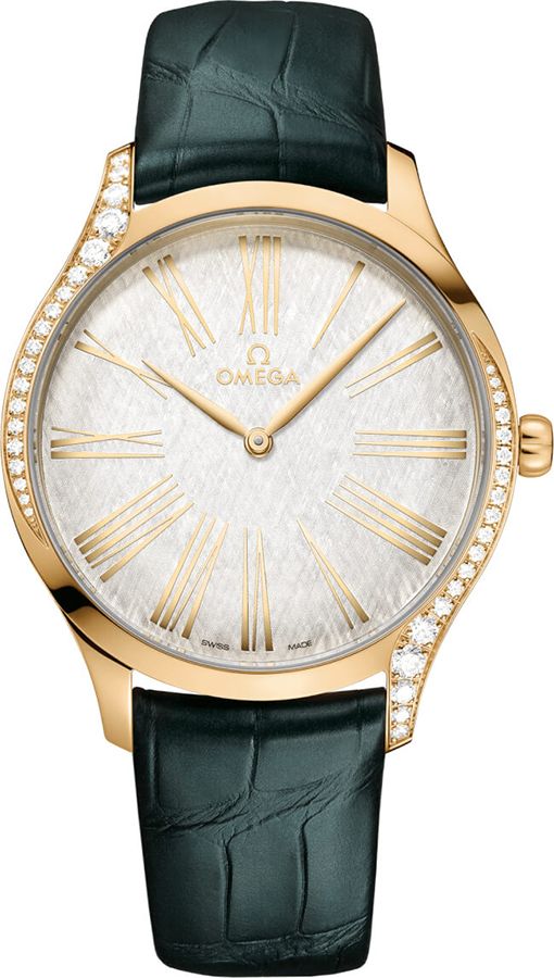 Omega De Ville Battery Operated Quartz Silver Ladies Watch 42858396002001 