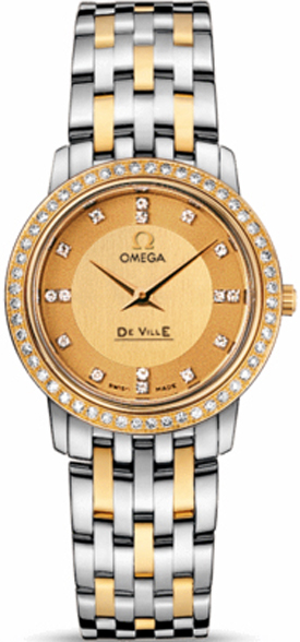 Omega De Ville Champagne Ladies Watch 41325276058001 