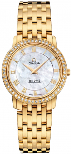 Omega De Ville White Ladies Watch 41355276005001 