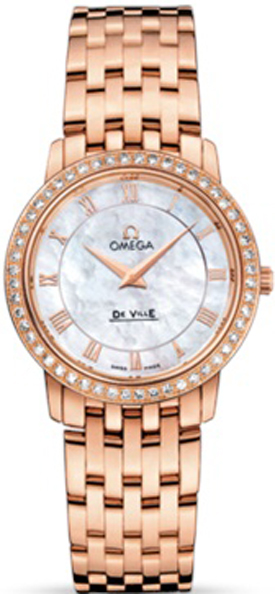 Omega De Ville White Ladies Watch 41355276005002 