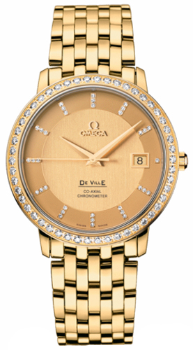 Omega De Ville Champagne Mens Watch 41355372058001 