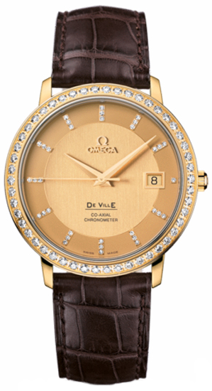 Omega De Ville Champagne Mens Watch 41358372058001 