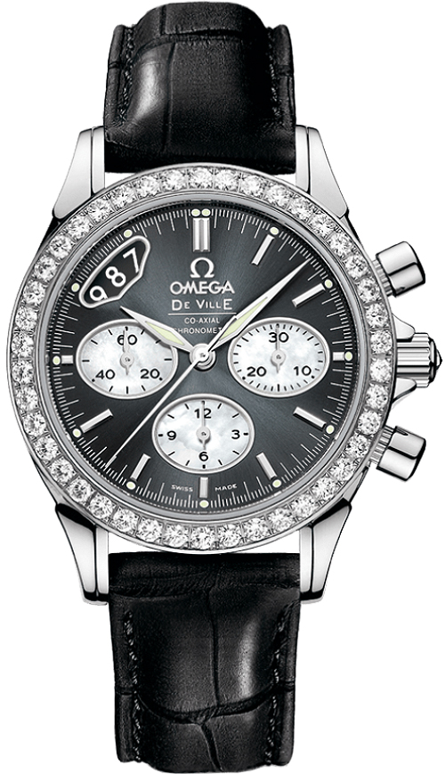 Omega De Ville Self winding Automatic Chronometer Grey Ladies Watch 42218355006001 