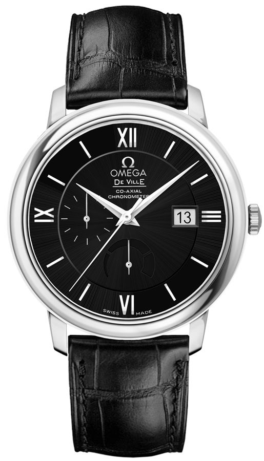 Omega De Ville Self winding Automatic Chronometer Black Mens Watch 42413402101001 