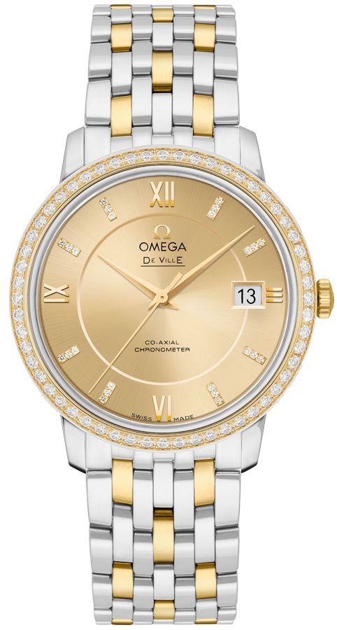 Omega De Ville Prestige 36.8mm Champagne Dial Women's Watch 424.25.37.20.58.001 