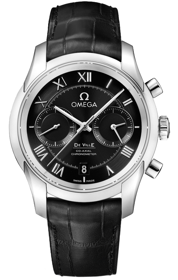 Omega De Ville Black Mens Watch 43113425101001 