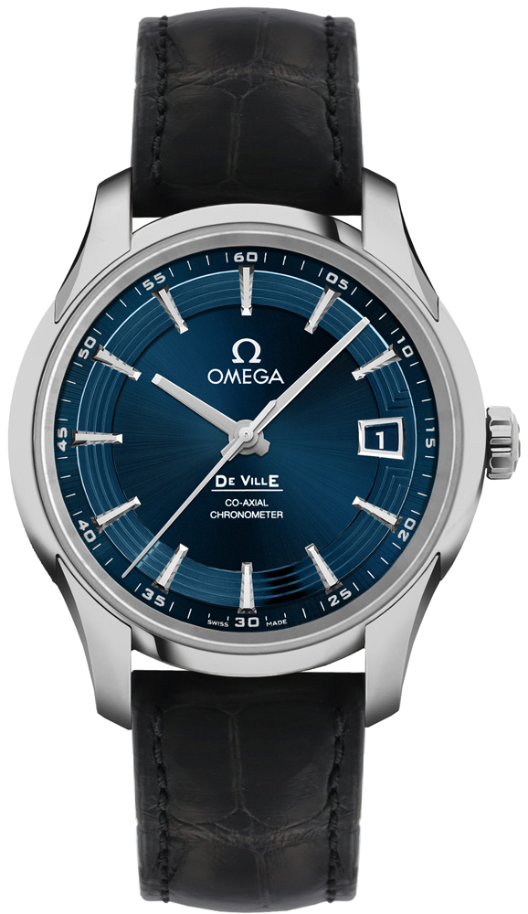 Omega De Ville Self winding Automatic Chronometer Blue Mens Watch 43133412103001 