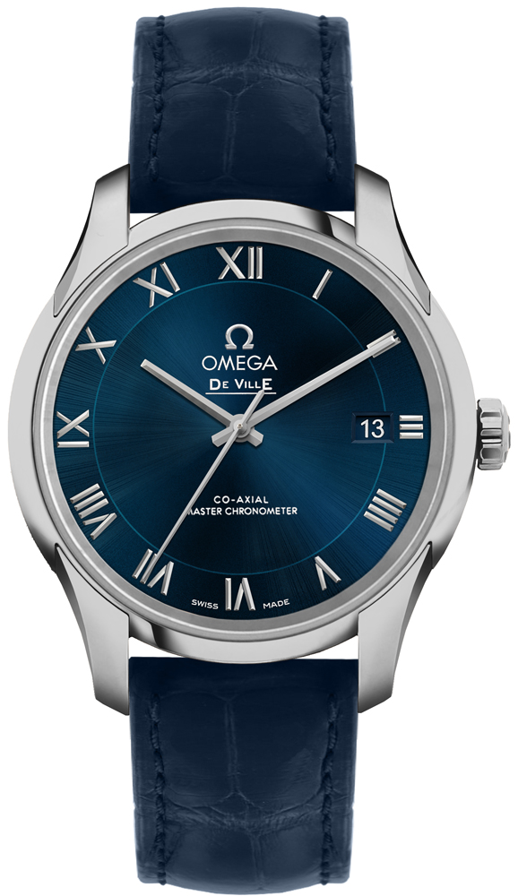 Omega De Ville Self winding Automatic Blue Mens Watch 43313412103001 