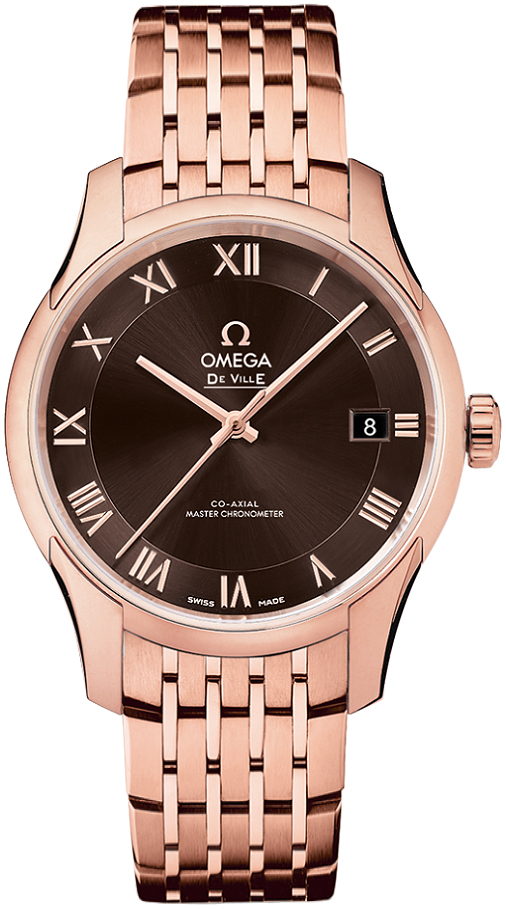 Omega De Ville Self winding Automatic Brown Mens Watch 43350412113001 