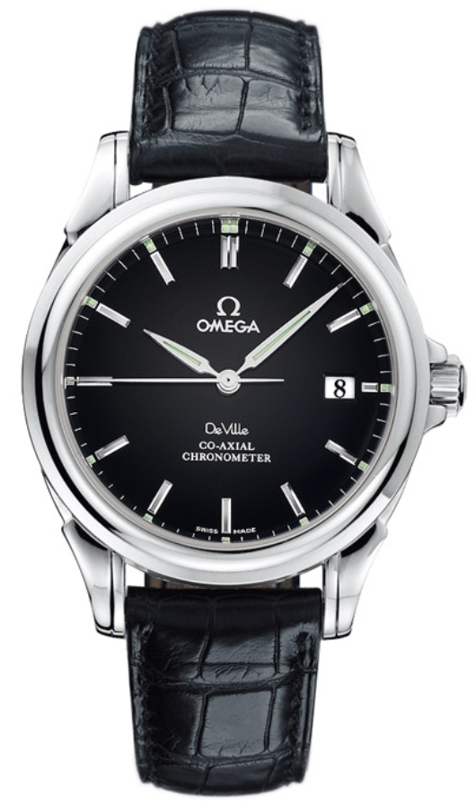 Omega De Ville Black Mens Watch 48315131 