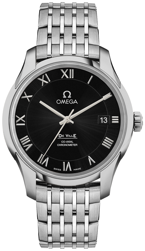 Omega De Ville Self winding Automatic Black Mens Watch 43110412101001 