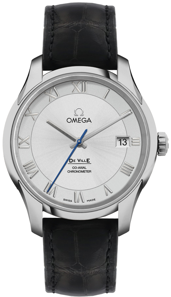 Omega De Ville Self winding Automatic Chronometer Silver Mens Watch 43113412102001 