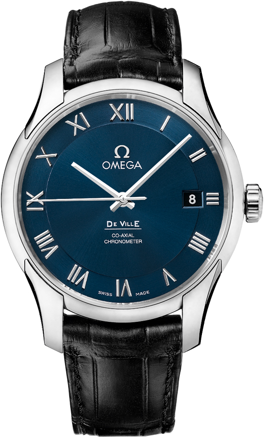 Omega De Ville Blue Mens Watch 43113412103001 