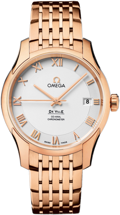 Omega De Ville Silver Mens Watch 43150412102001 