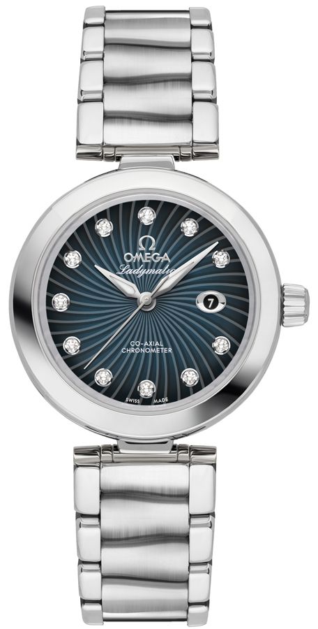 Omega De Ville Self winding Automatic Chronometer Blue Ladies Watch 42530342056001 