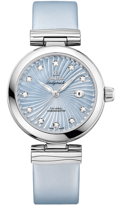 Omega De Ville Self winding Automatic Chronometer Blue Ladies Watch 42532342057002 