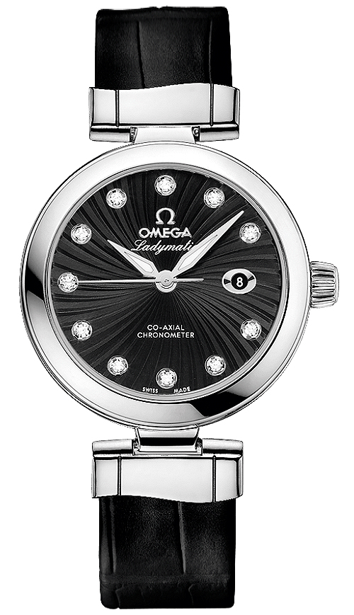 Omega De Ville Self winding Automatic Chronometer Black Ladies Watch 42533342051001 