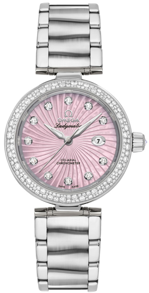 Omega De Ville Self winding Automatic Pink Ladies Watch 42535342057001 