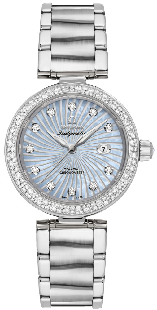 Omega De Ville Self winding Automatic Blue Ladies Watch 42535342057002 