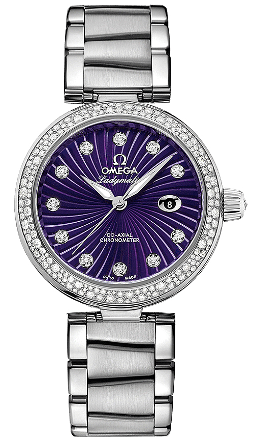 Omega De Ville Purple Ladies Watch 42535342060001 