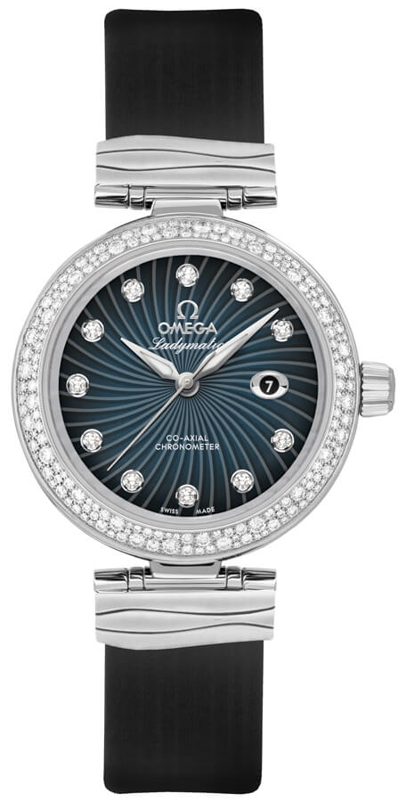 Omega De Ville Self winding Automatic Chronometer Blue Ladies Watch 42537342056001 