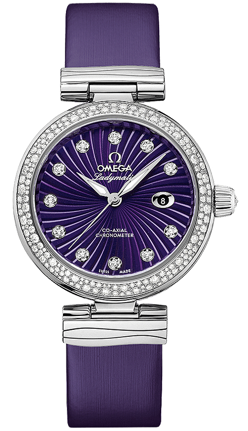Omega De Ville Purple Ladies Watch 42537342060001 