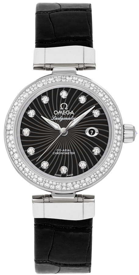 Omega De Ville Self winding Automatic Chronometer Black Ladies Watch 42538342051001 