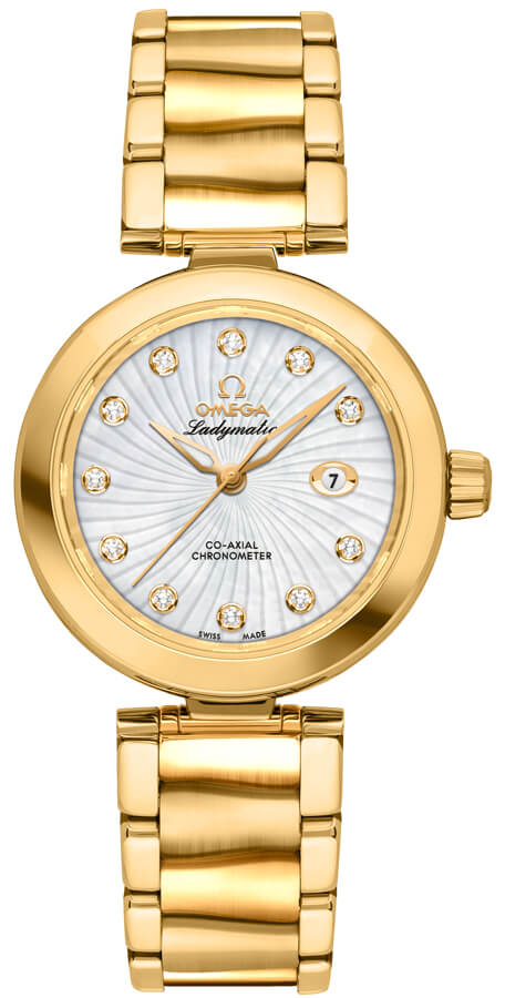Omega De Ville Self winding Automatic Pearl White Ladies Watch 42560342055002 