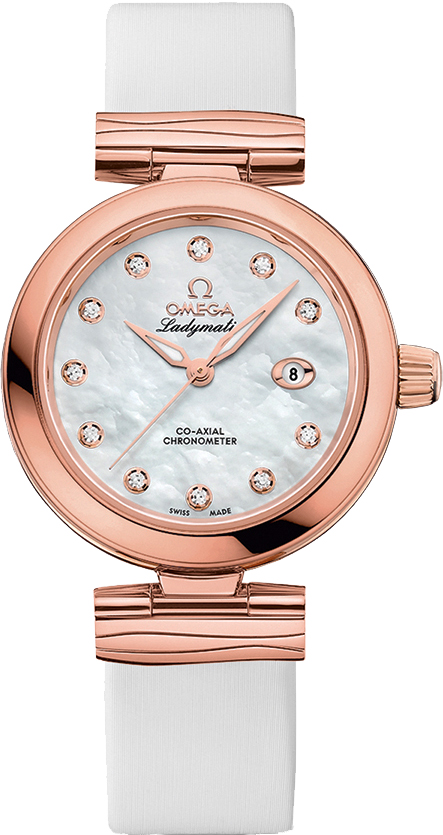 Omega De Ville Self winding Automatic Pearl White Watch 42562342055004 
