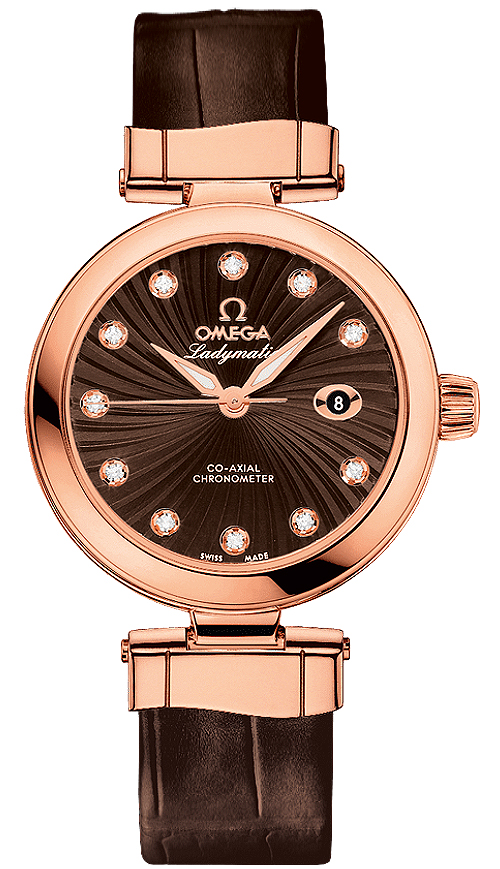 Omega De Ville Self winding Automatic Chronometer Brown Ladies Watch 42563342063001 