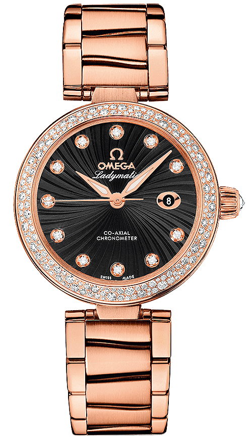 Omega De Ville Black Ladies Watch 42565342051001 