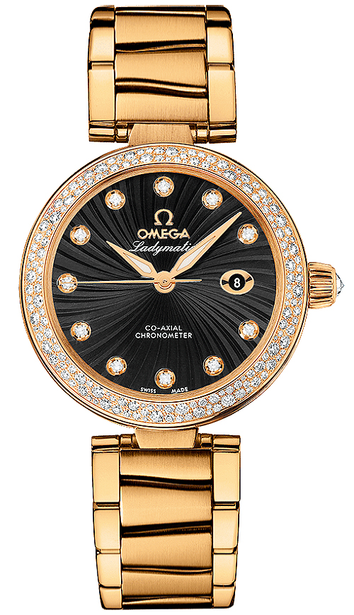 Omega De Ville Black Ladies Watch 42565342051002 