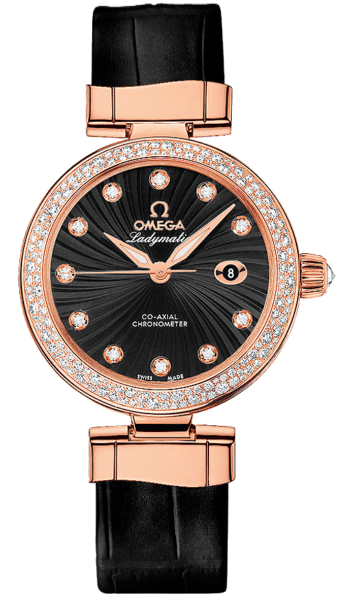 Omega De Ville Black Ladies Watch 42568342051001 