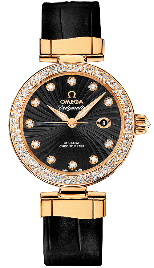 Omega De Ville Black Ladies Watch 42568342051002 