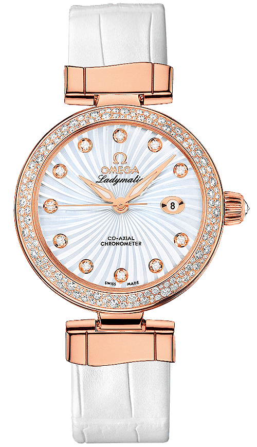 Omega De Ville White Ladies Watch 42568342055004 