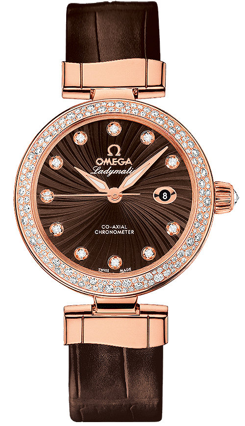 Omega De Ville Brown Ladies Watch 42568342063001 