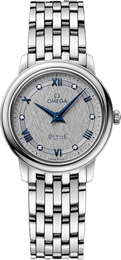 Omega De Ville Battery Operated Quartz Grey Watch 42410276056002 