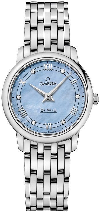 Omega De Ville Blue Ladies Watch 42410276057001 