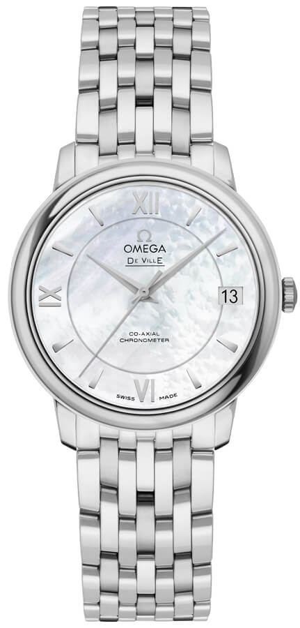 Omega De Ville White Ladies Watch 42410332005001 