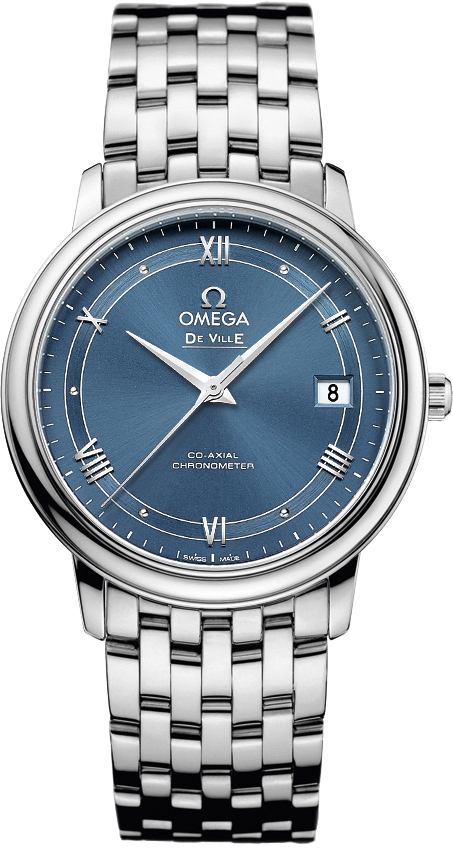 Omega De Ville Blue Mens Watch 42410372003002 