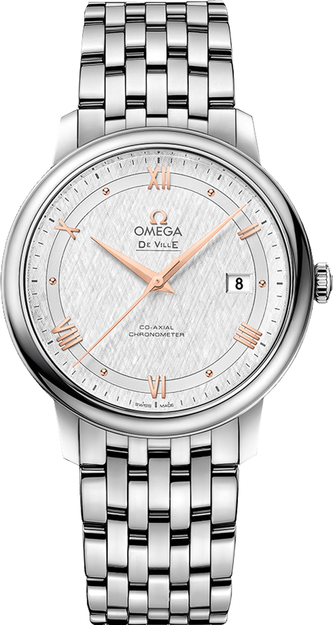Omega De Ville Self winding Automatic Chronometer Silver Mens Watch 42410402002004 