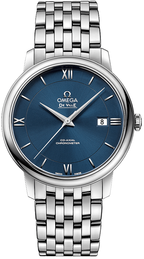 Omega De Ville Self winding Automatic Blue Mens Watch 42410402003001 
