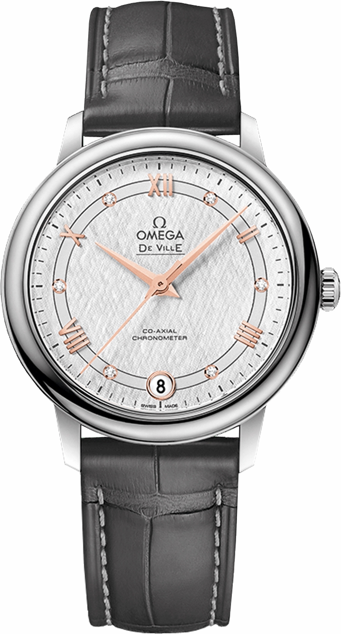 Omega De Ville Self winding Automatic Silver Ladies Watch 42413332052001 