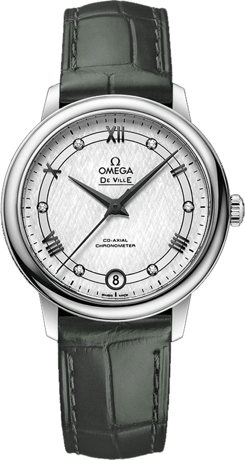 Omega De Ville Self winding Automatic Chronometer Silver Ladies Watch 42413332052002 