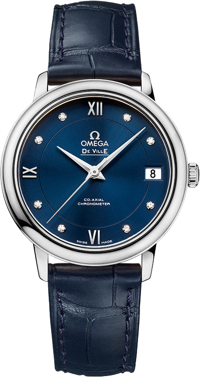 Omega De Ville Self winding Automatic Blue Ladies Watch 42413332053001 