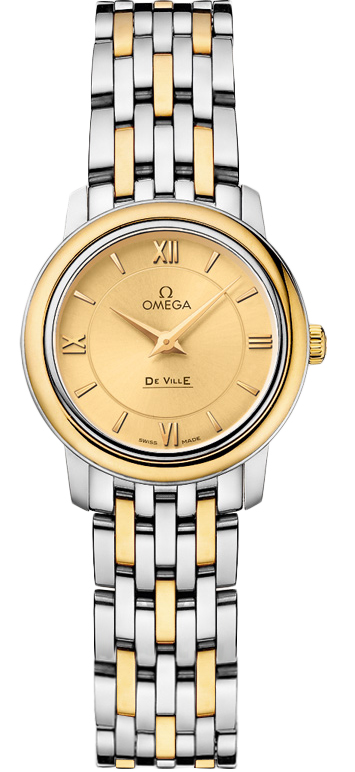 Omega De Ville Champagne Ladies Watch 42420246008001 