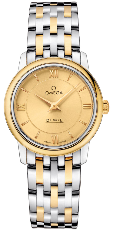 Omega De Ville Champagne Ladies Watch 42420276008001 