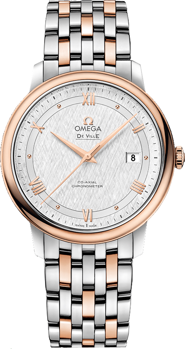 Omega De Ville Prestige Steel & Rose Gold Men's Watch 424.20.40.20.02.002 